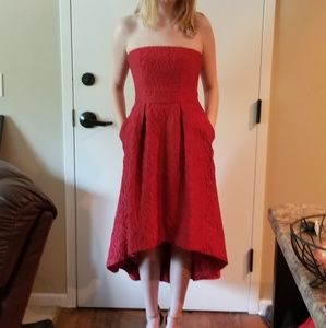 Monique Lhullier red dress